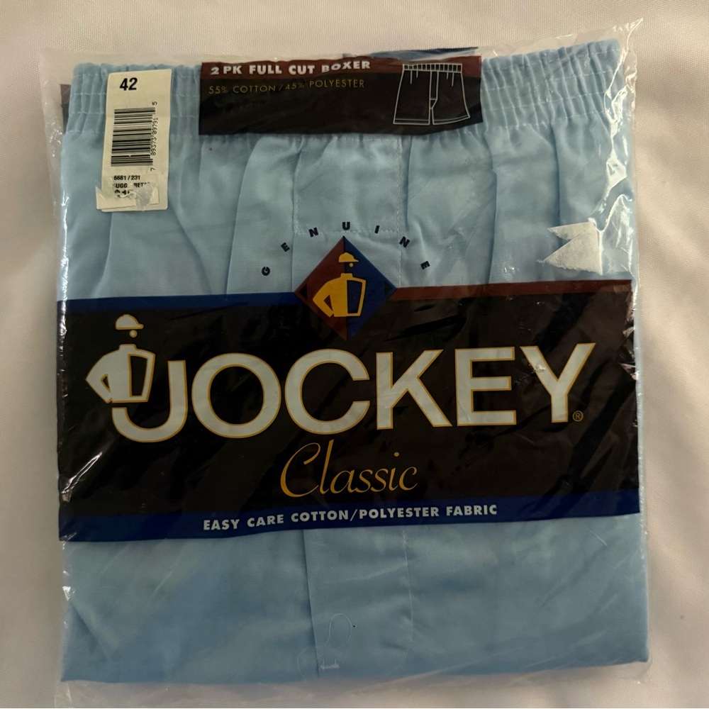 Jockey Light Blue Classic Full Cut Boxer 2-Pack